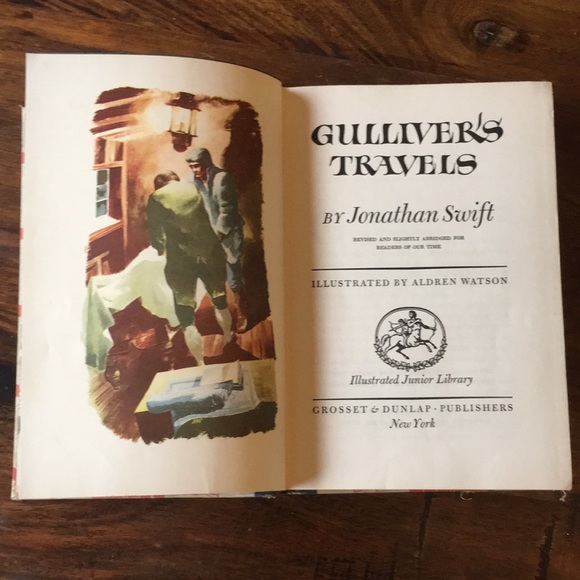 Gulliver’s Travel by Jonathan Swift - 1947 Grosset & Dunlap Publishers New York - Picture 1 of 16